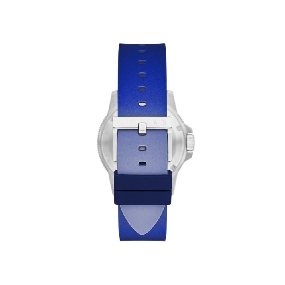 Men's Dive inspired in Blue Gradient with Silicone Strap Watch 42mm商品第3张图片规格展示