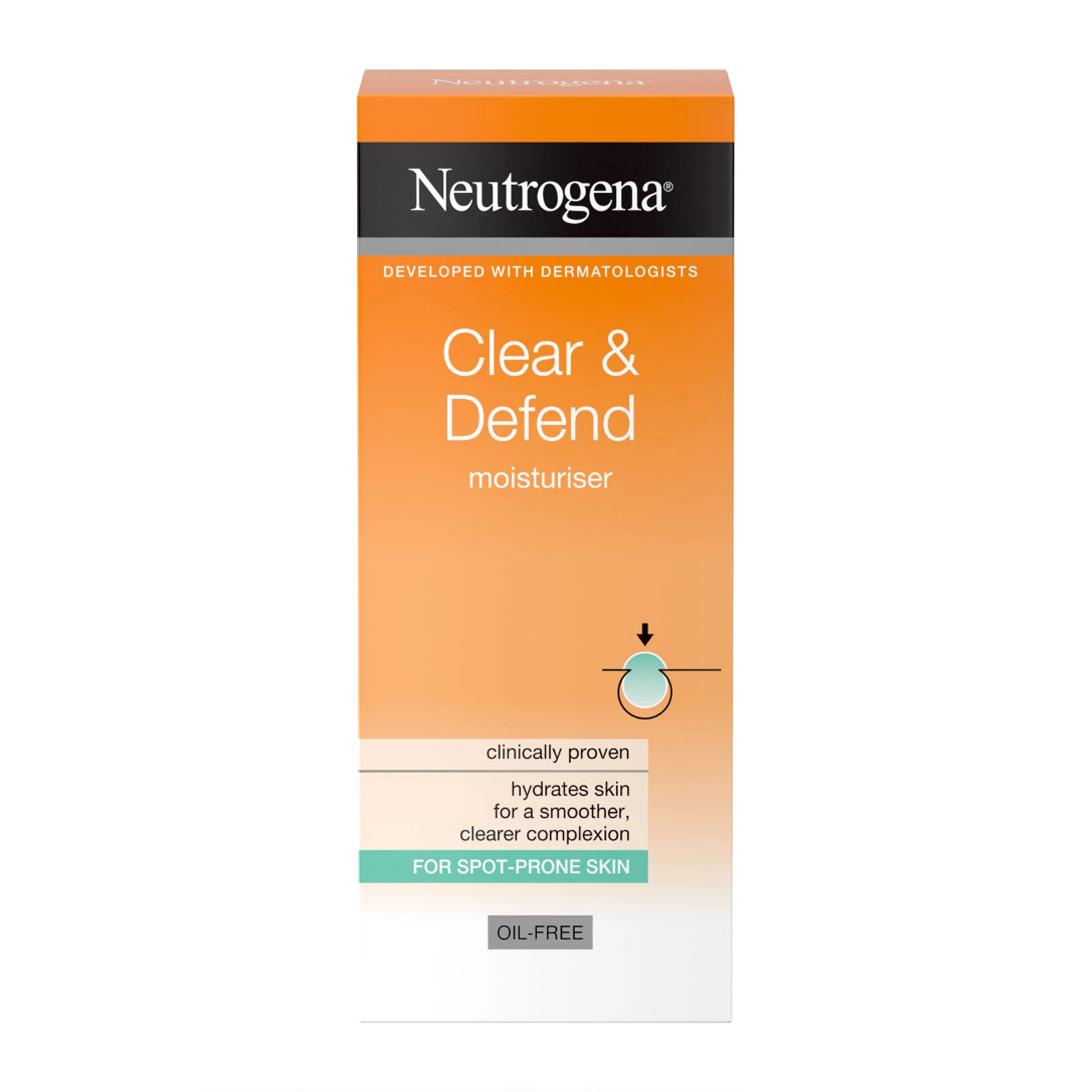 商品Neutrogena|Neutrogena 露得清 Clear & Defend无油祛痘保湿乳 50ml,价格¥63,第1张图片