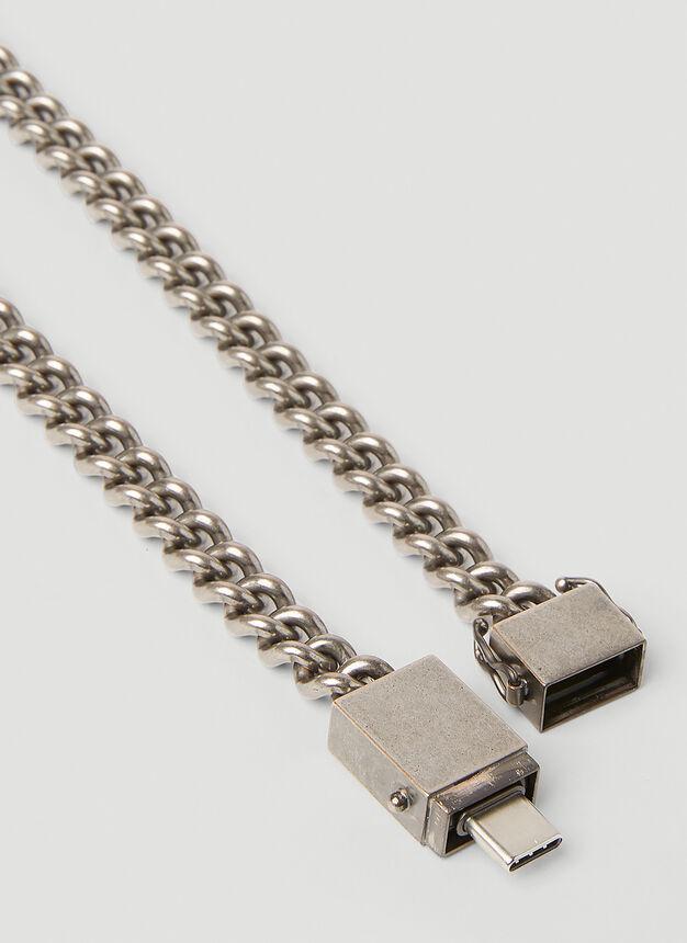 USB Necklace in Silver商品第3张图片规格展示