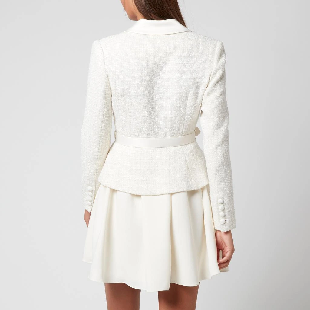 商品Self Portrait|Self-Portrait Women's Bouclé Mini Dress - Cream,价格¥1540,第2张图片详细描述