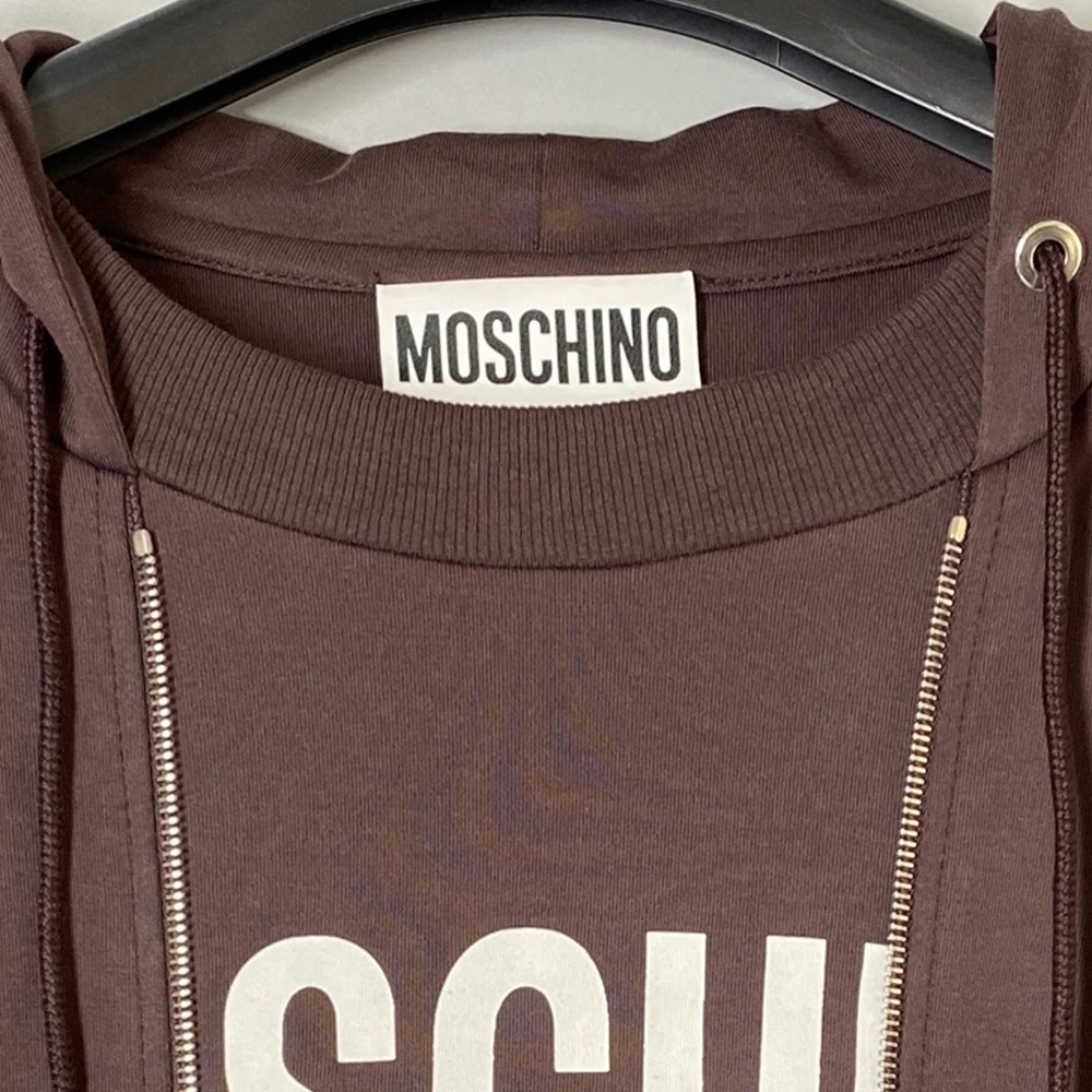 MOSCHINO 女士棕色假两件连帽卫衣裙 ET0458-5526-8194 商品
