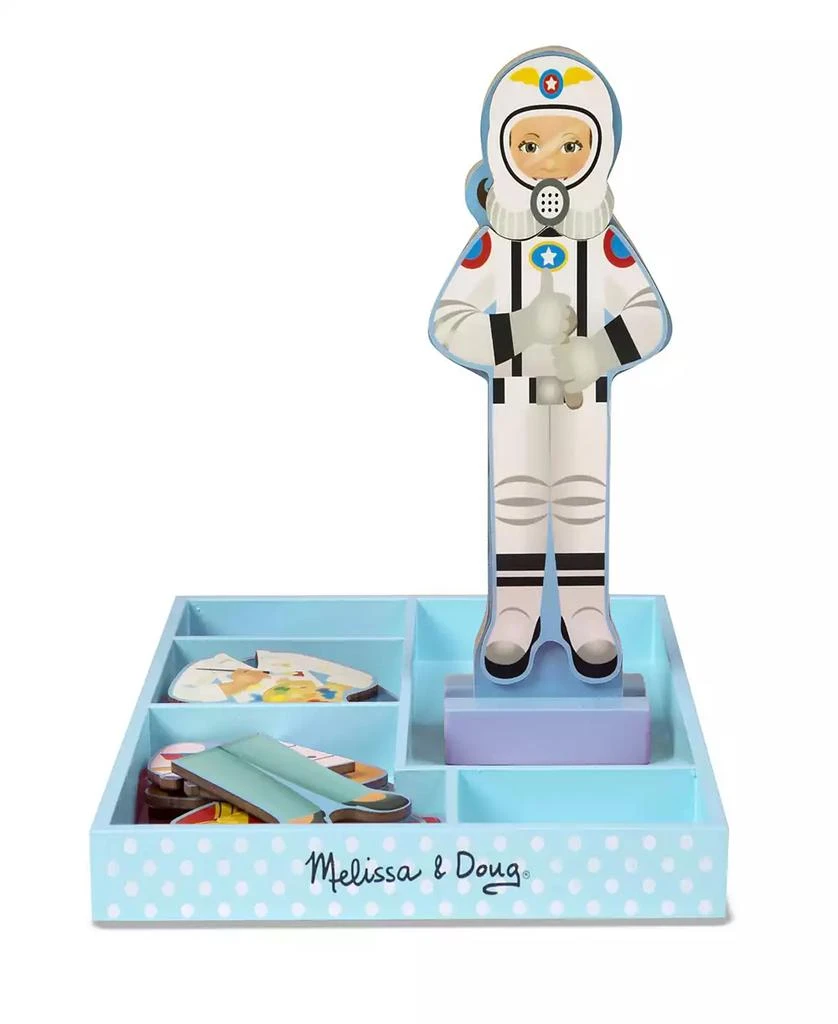 商品Melissa & Doug|Melissa & Doug Julia Magnetic Dress-Up Wooden Doll Pretend Play Set (25+ pcs),价格¥83,第3张图片详细描述