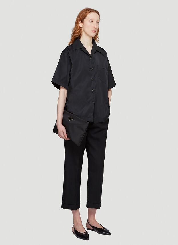 Short-Sleeved Shirt in Black商品第2张图片规格展示