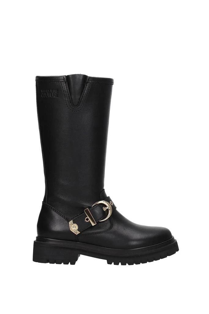 商品Versace|Boots Leather Black,价格¥2499,第1张图片