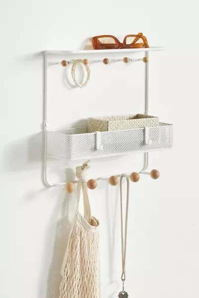 商品Urban Outfitters|Estique Multi-Hook Wall Shelf,价格¥592,第1张图片