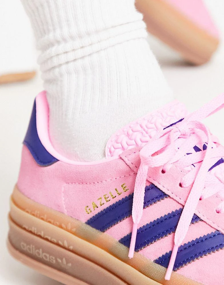 商品Adidas|adidas Originals Gazelle Bold platform trainers in pink with gum sole,价格¥864,第3张图片详细描述