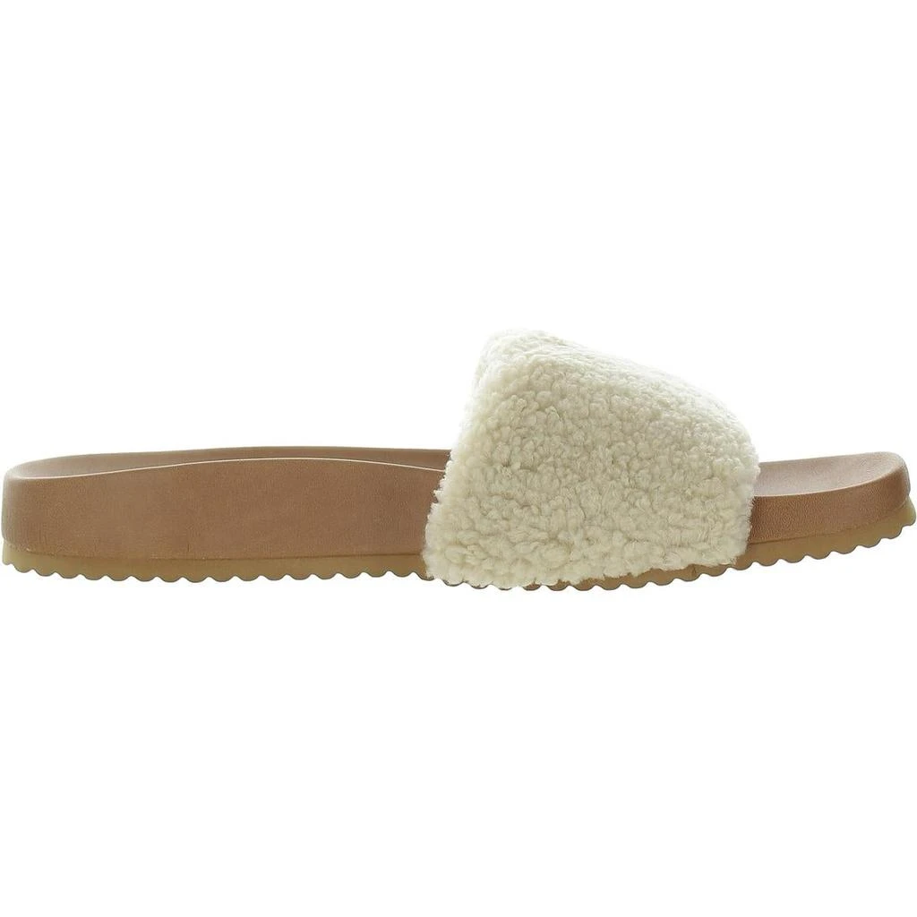 商品FARYL by Farylrobin|Montrose Womens Mixed Media Faux Fur Slide Sandals,价格¥229,第2张图片详细描述