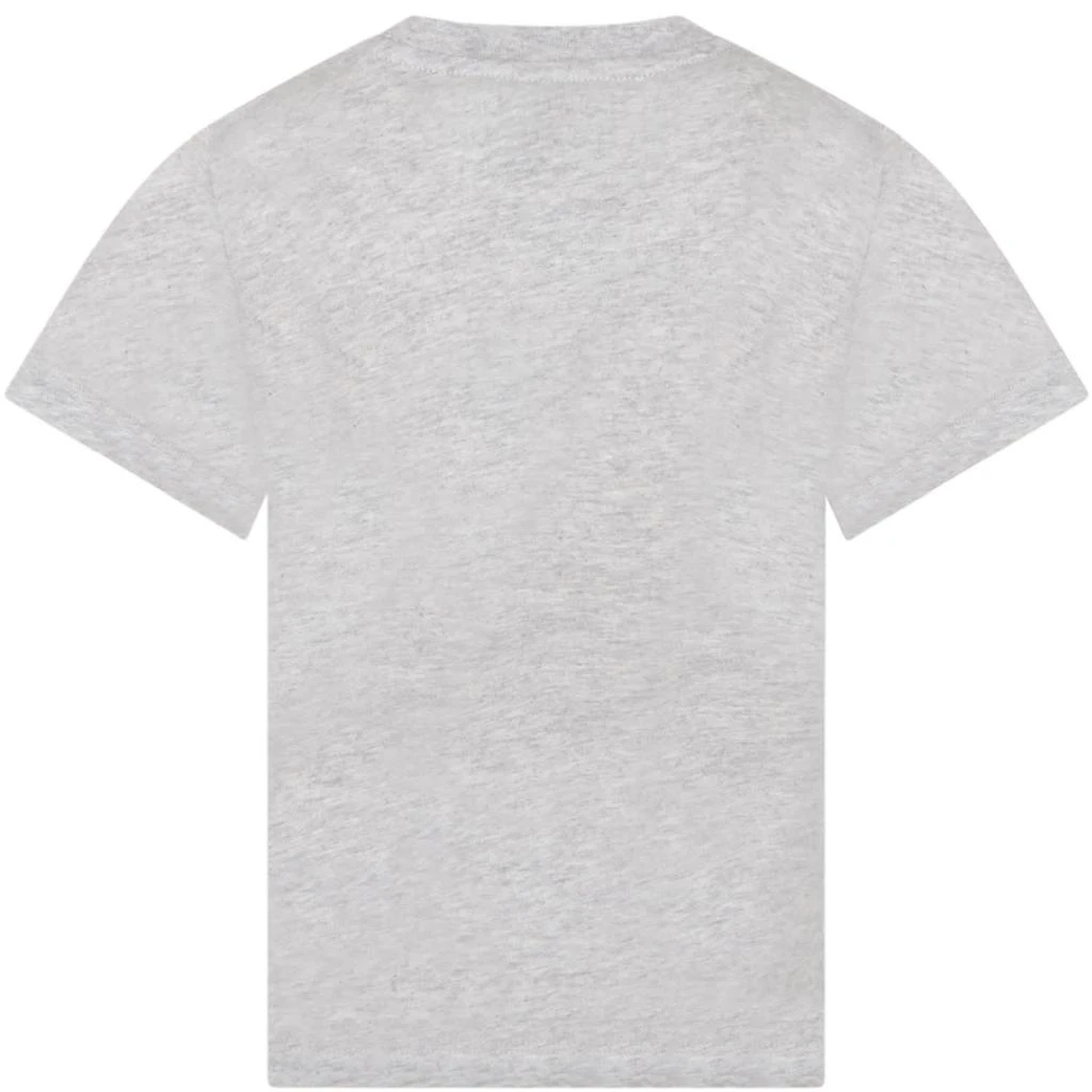 商品Stella McCartney|Stella McCartney Kids Gray T-shirt For Girl With Flower And Logo,价格¥686,第2张图片详细描述
