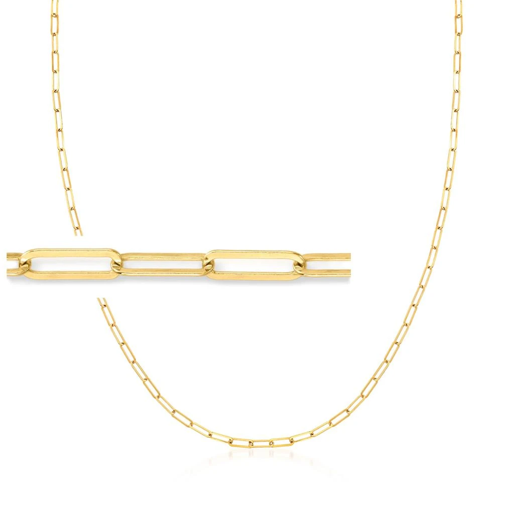 商品Ross-Simons|Ross-Simons 3-In-1 Italian 18kt Gold Over Sterling Paper Clip Link Necklace, Mask Holder and Eyeglass Chain,价格¥887,第1张图片