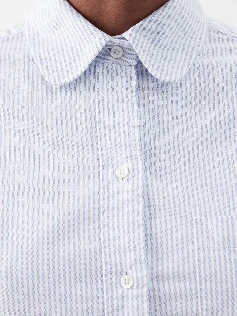 商品Thom Browne|Tricolour armband striped cotton shirt,价格¥2333,第4张图片详细描述