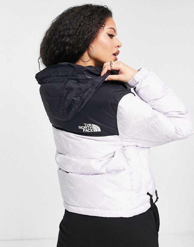 The North Face 1996 Retro Nuptse down jacket in lilac paint print商品第2张图片规格展示