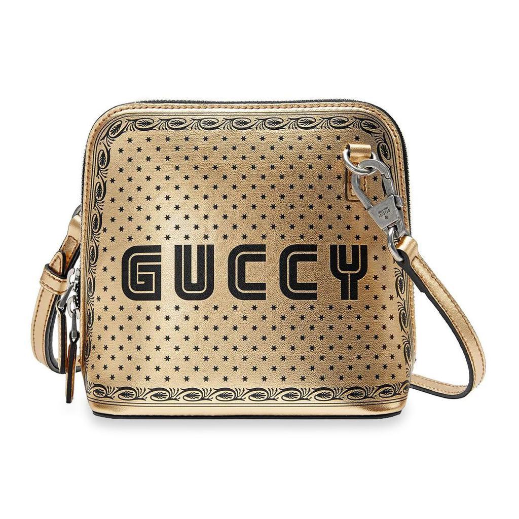 商品Gucci|Gucci Guccy Mini Gold Shoulder Bag,价格¥8919,第1张图片