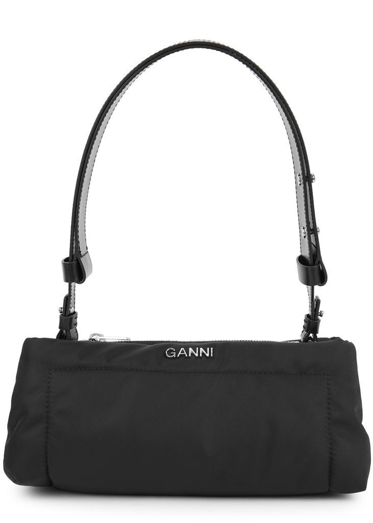 商品Ganni|Pillow black nylon shoulder bag,价格¥1752,第1张图片