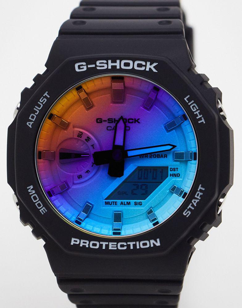 Casio GA-2100 iridescent series watch in black商品第3张图片规格展示
