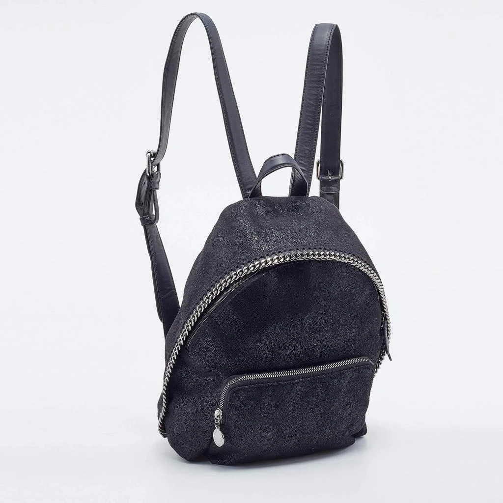 商品[二手商品] Stella McCartney|Stella McCartney Black Quilted Faux Leather Mini Falabella Backpack,价格¥3059,第3张图片详细描述