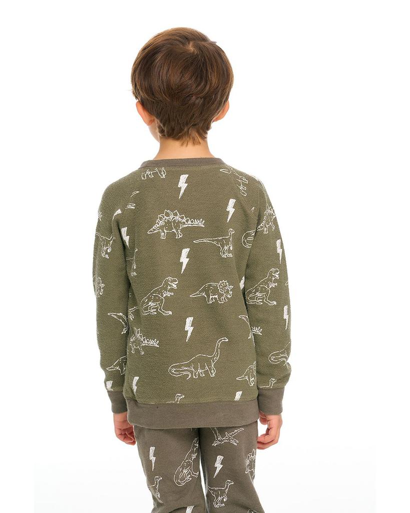 Boys' Printed Cozy Knit Sweatshirt - Little Kid商品第2张图片规格展示