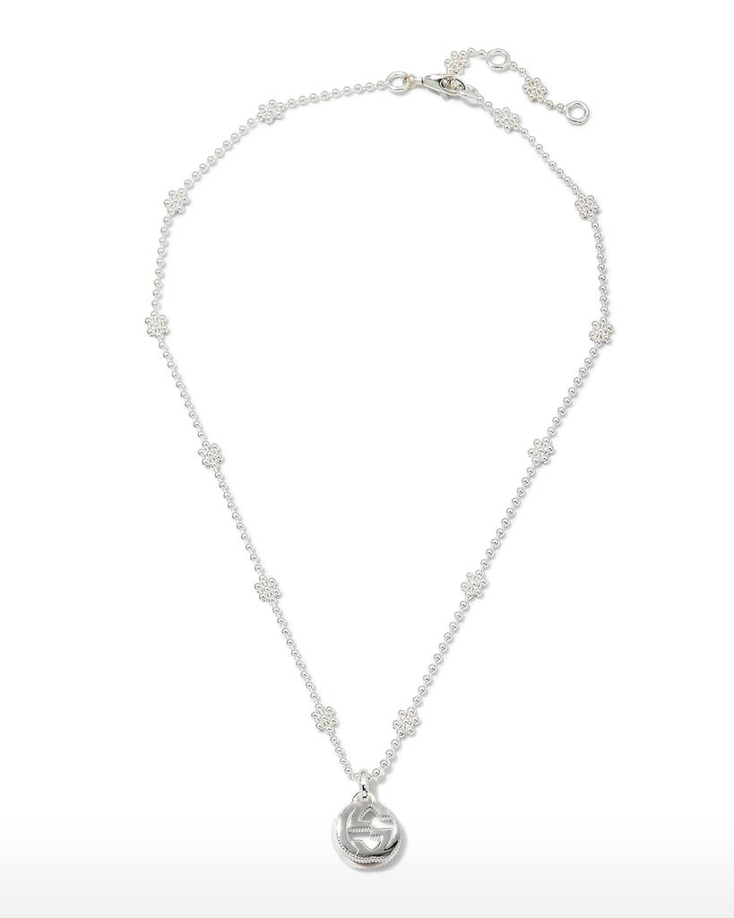 Interlocking G Necklace, Silver商品第1张图片规格展示