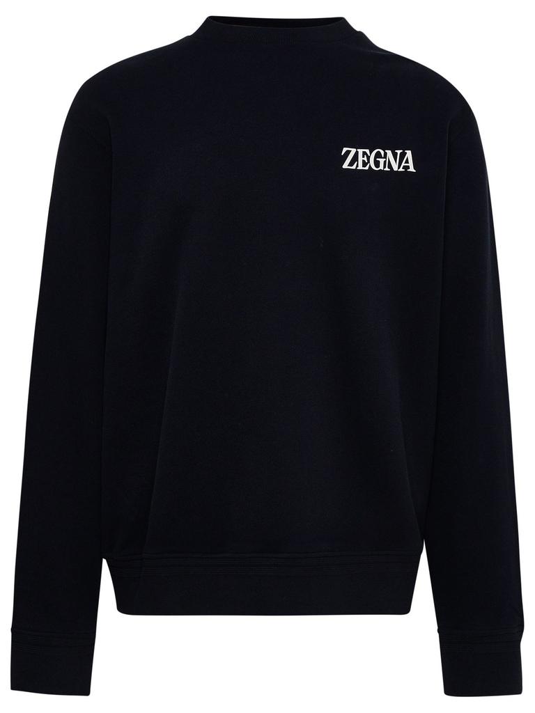 Ermenegildo Zegna Logo Printed Crewneck Sweatshirt商品第1张图片规格展示