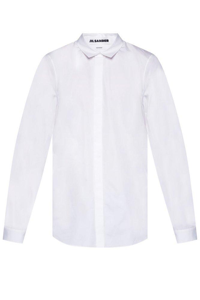 商品Jil Sander|Jil Sander Long-Sleeved Concealed Placket Shirt,价格¥2961,第1张图片