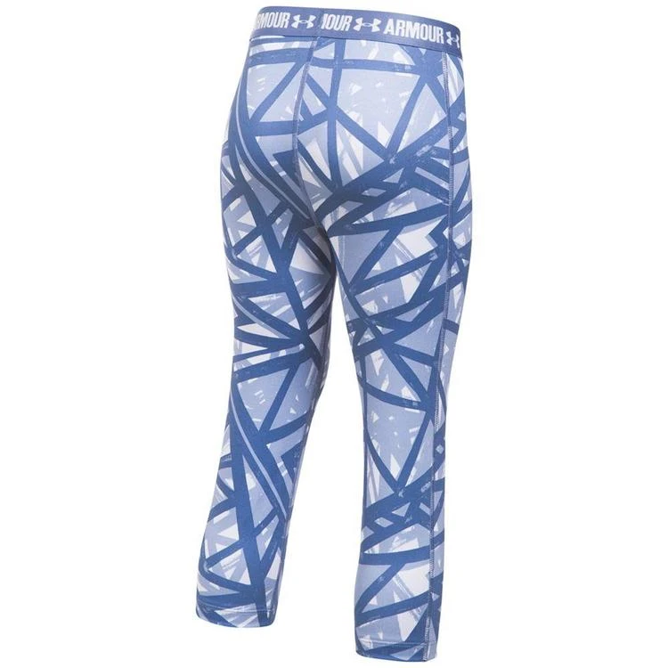 商品Under Armour|HeatGear® Printed Armour Capri Leggings, Big Girls (7-16),价格¥262,第4张图片详细描述