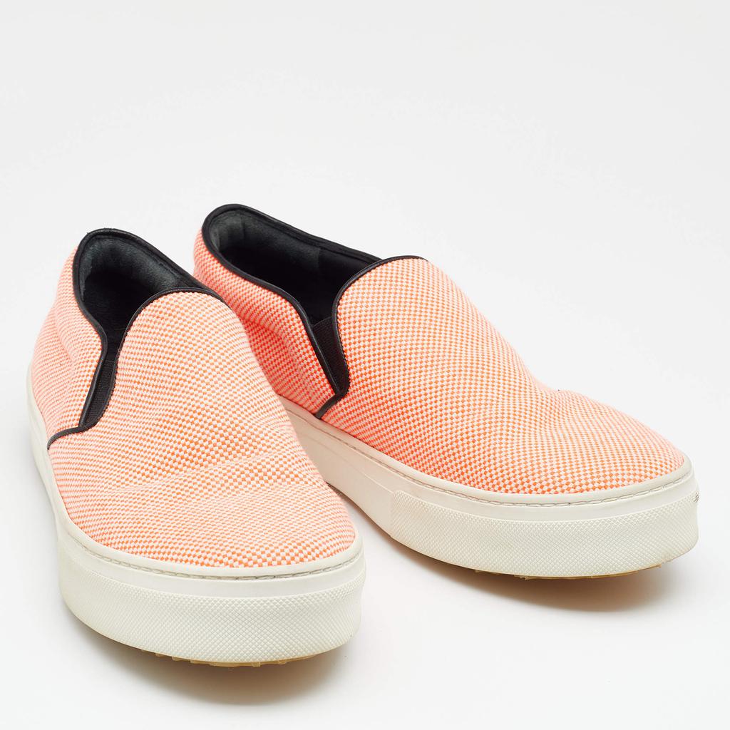 Celine Orange Canvas Slip On Sneakers Size 38商品第4张图片规格展示