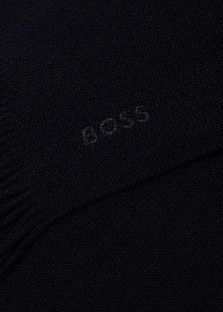商品Hugo Boss|Albas navy wool scarf,价格¥627,第3张图片详细描述