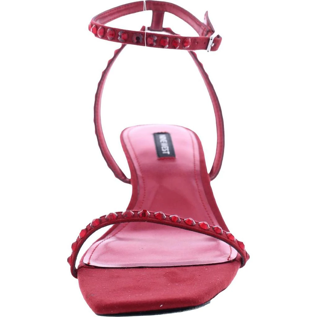 商品Nine West|Nine West Womens Giena 2 Rhinestone Square Toe Ankle Strap,价格¥144,第3张图片详细描述