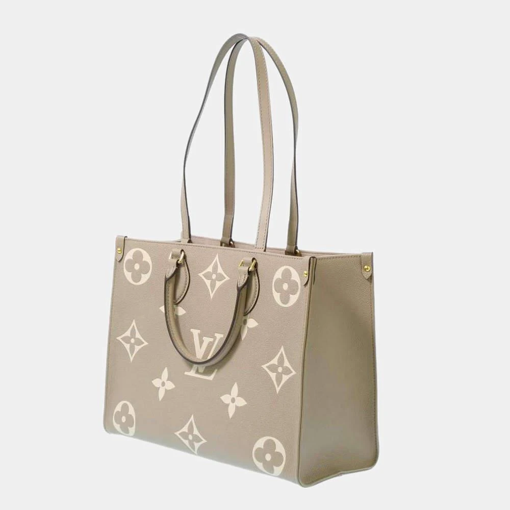 商品[二手商品] Louis Vuitton|Louis Vuitton Beige/White Monogram Empreinte Leather Onthego MM Tote Bag ,价格¥24770,第2张图片详细描述