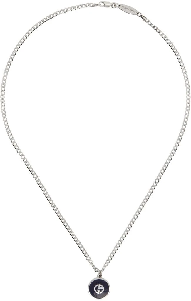 商品Giorgio Armani|Silver Curb Chain Necklace,价格¥1096,第1张图片