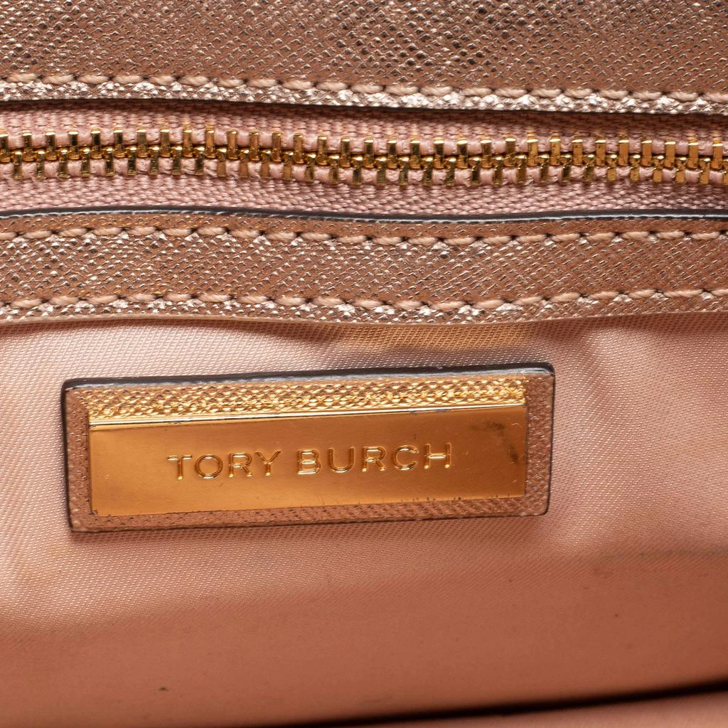 Tory Burch Metallic Rose Gold Leather Robinson Convertible Shoulder Bag 商品