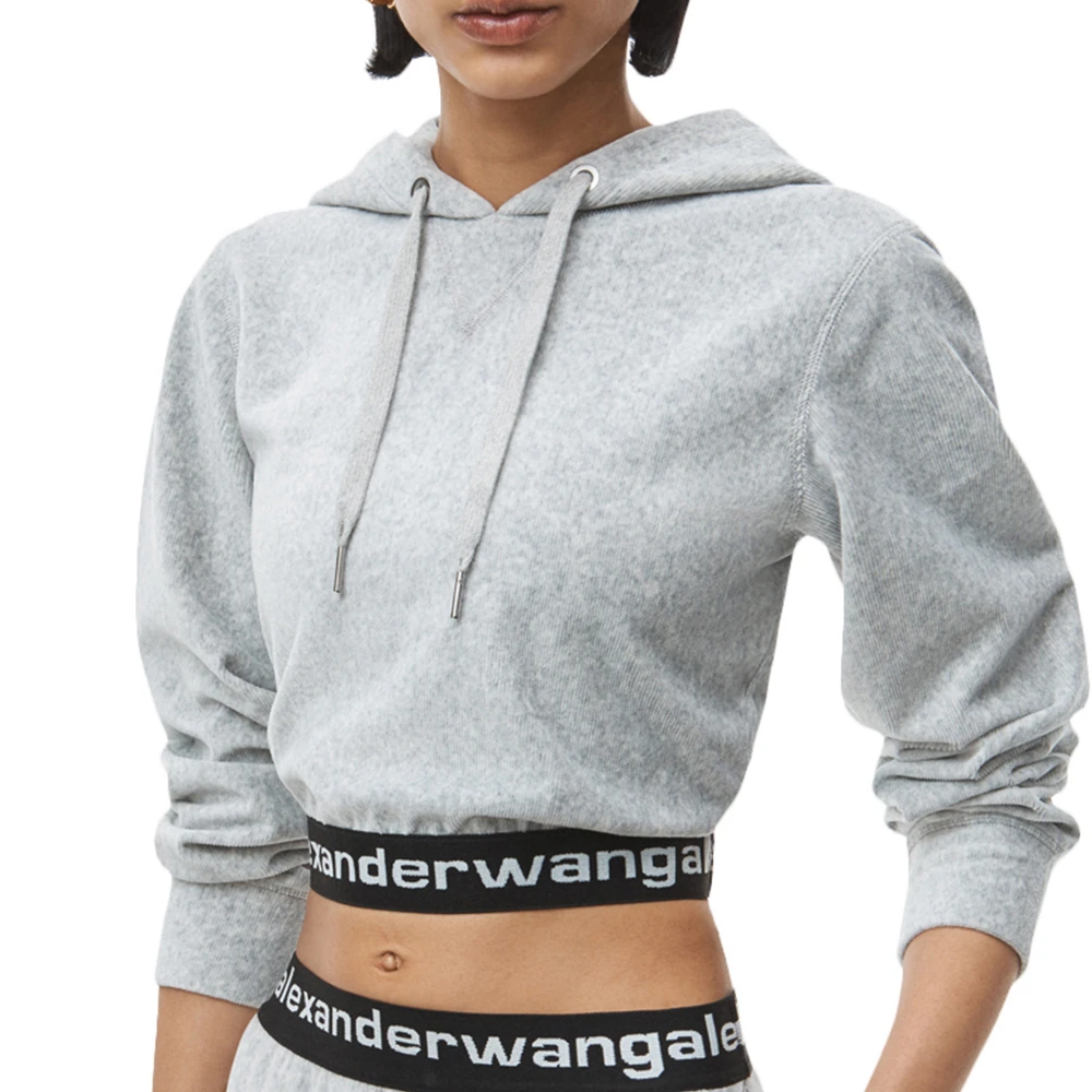 ALEXANDER WANG 灰色女士卫衣/帽衫 4CC1211197-030 商品