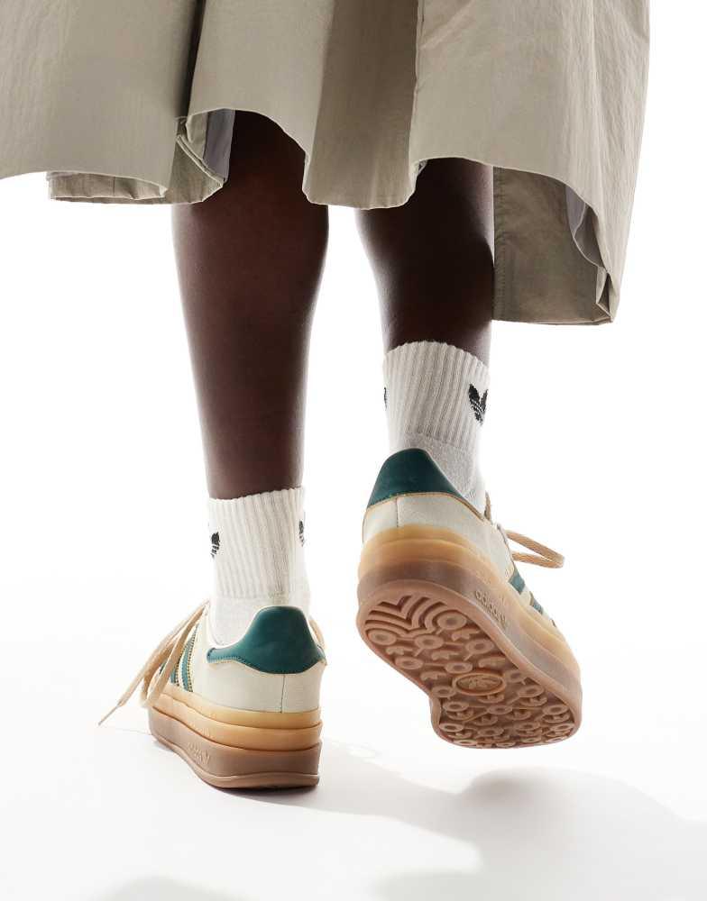 adidas gazelle silver green womens adidas Women's Originals Gazelle Bold Shoes main image 1