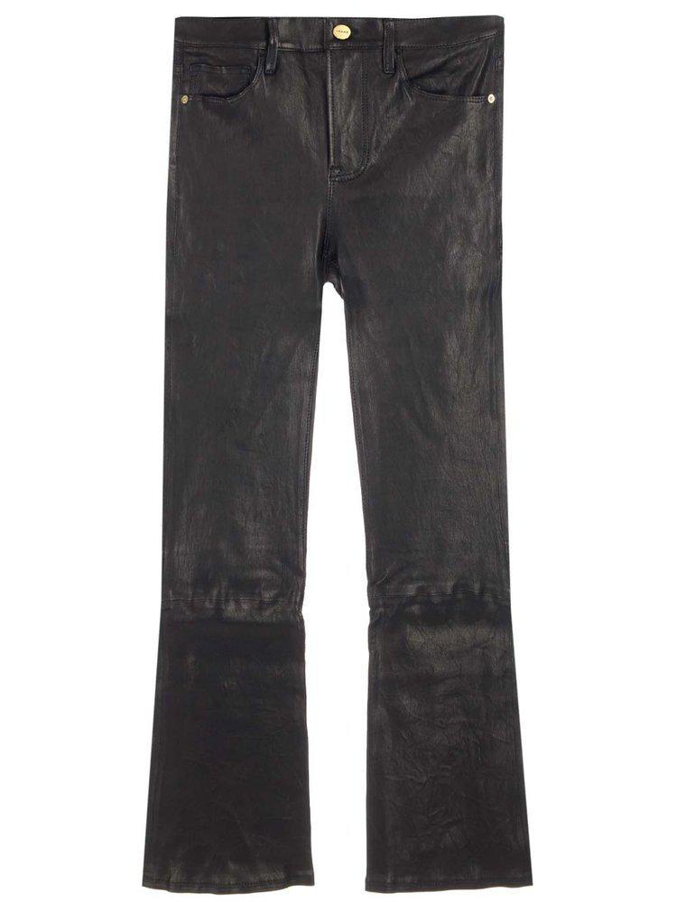 商品FRAME|Frame Mid Rise Flared Trousers,价格¥5497-¥6423,第1张图片