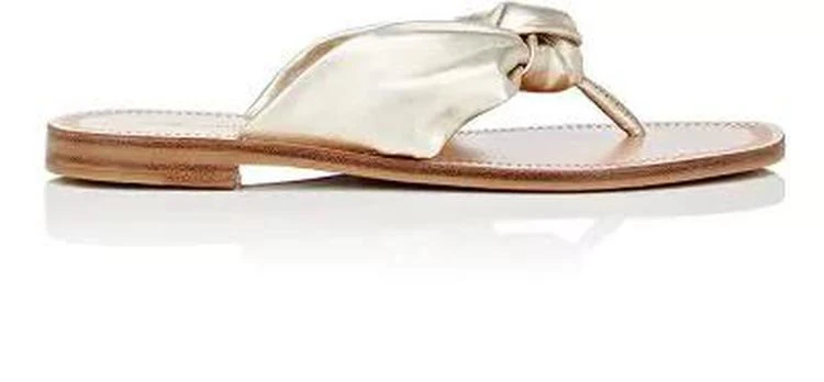 商品Diane von Furstenberg|Etna Leather Thong Sandals,价格¥588,第1张图片