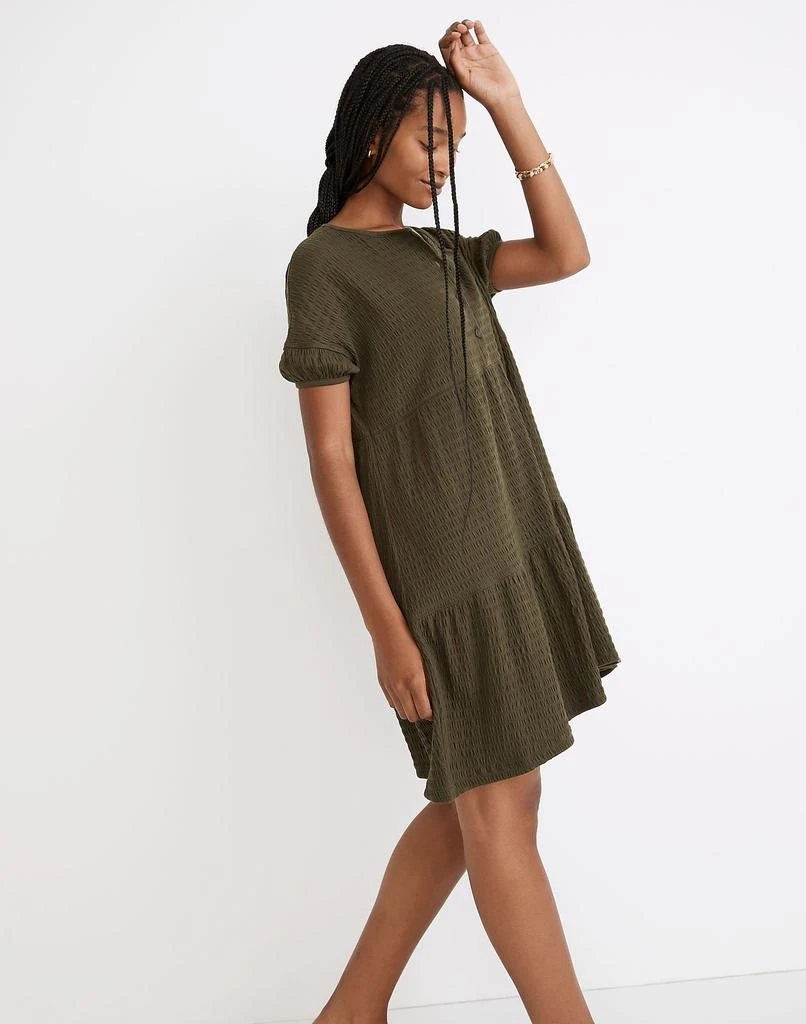 商品Madewell|(Re)sourced Crinkle-Knit Tiered Mini Dress,价格¥240,第2张图片详细描述