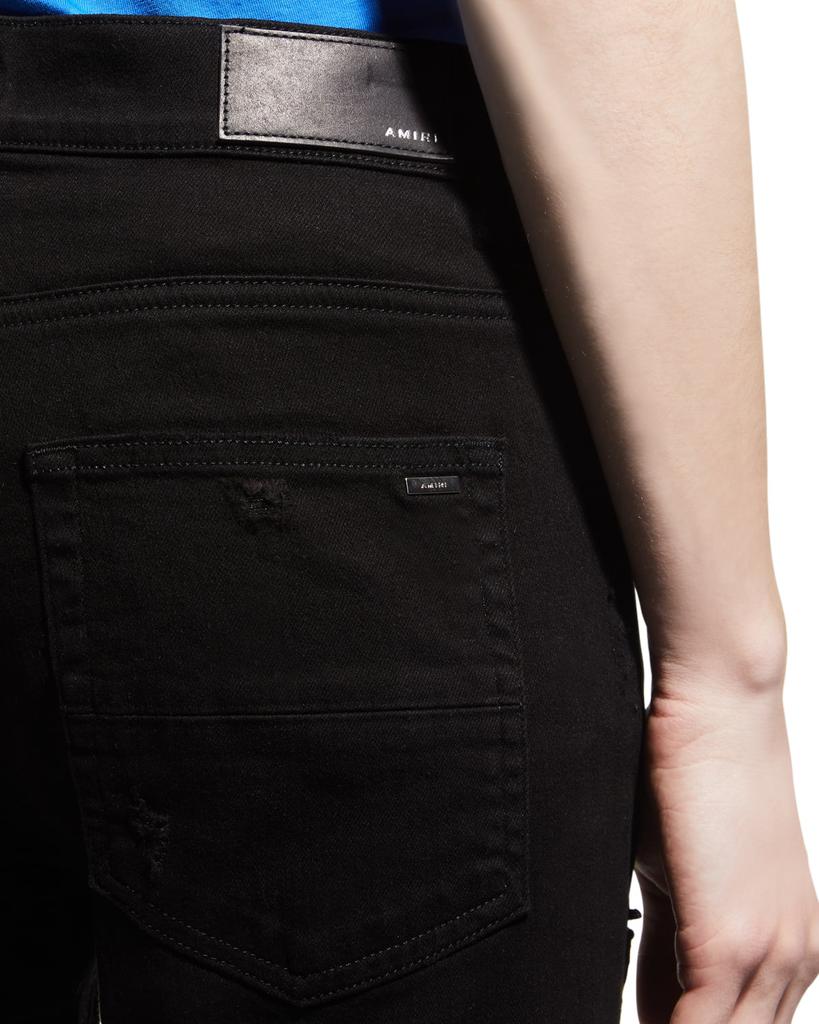 Men's MX1 Bandana Repair Skinny Jeans商品第5张图片规格展示