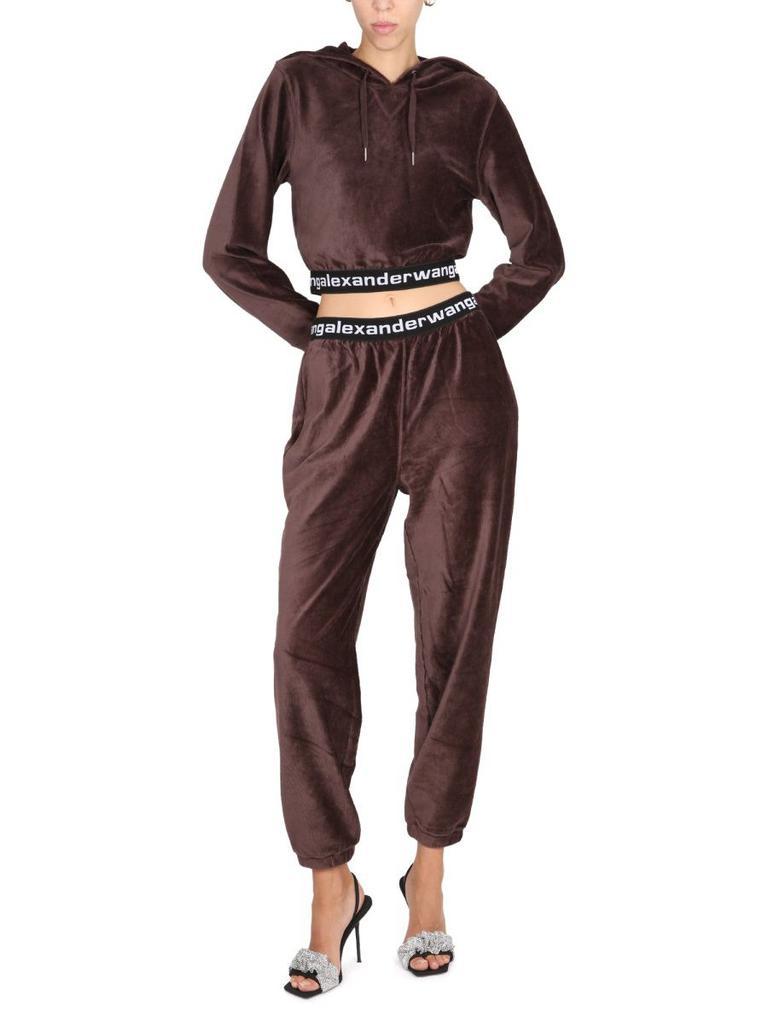 商品Alexander Wang|T By Alexander Wang Women's  Brown Other Materials Joggers,价格¥2340,第1张图片