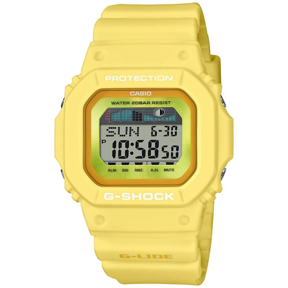 商品G-Shock|Men's Digital Yellow Resin Strap Watch 43mm,价格¥823,第1张图片