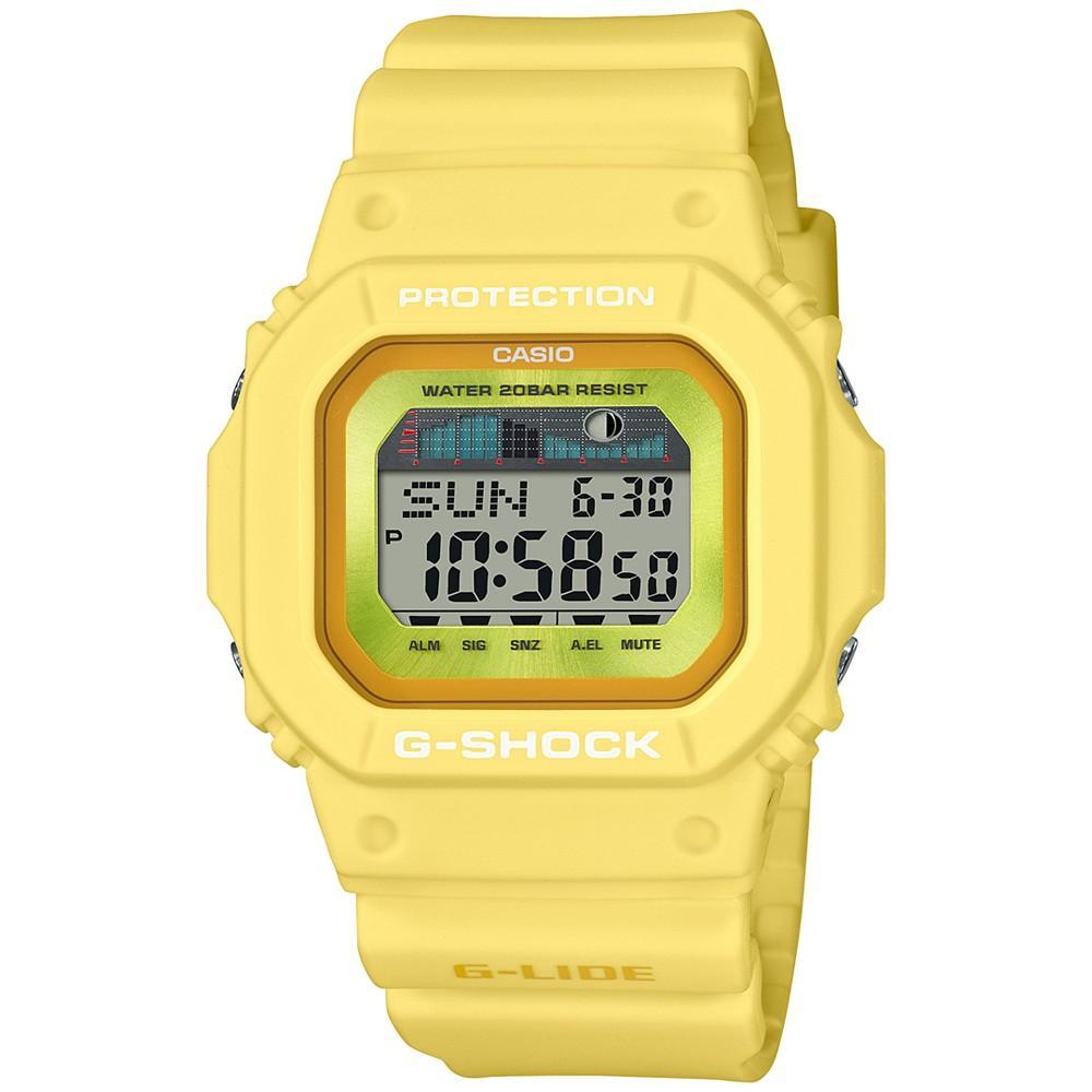 商品G-Shock|Men's Digital Yellow Resin Strap Watch 43mm,价格¥811,第1张图片