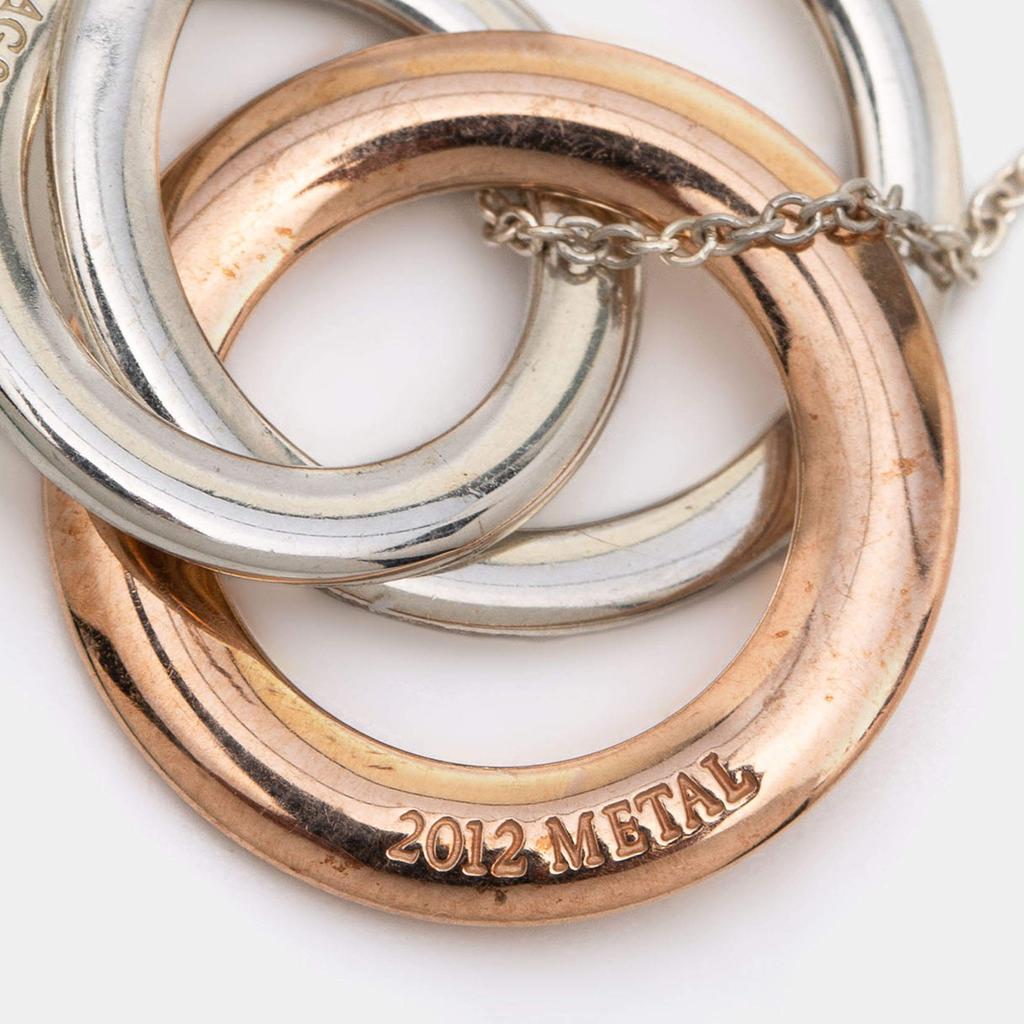 Tiffany & Co. Sterling Silver Rubedo Interlocking Circles Pendant Necklace商品第6张图片规格展示