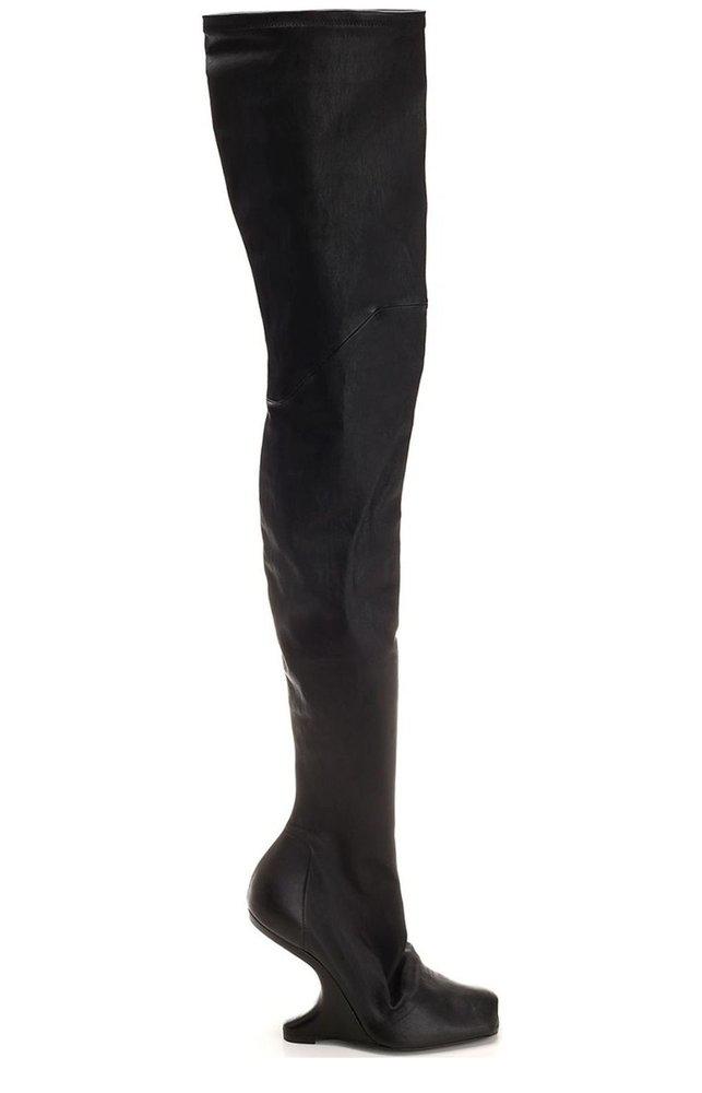 Rick Owens Cantilever Thigh High Boots商品第1张图片规格展示