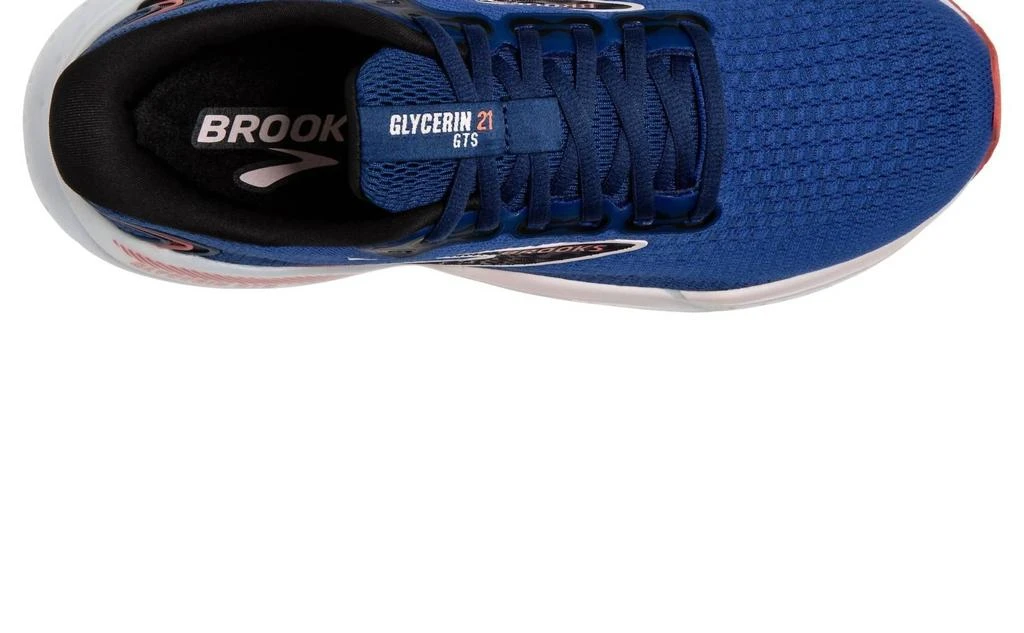 商品Brooks|Women's Glycerin Gts 21 Running Shoes In Blue/icy Pink/rose,价格¥1167,第5张图片详细描述