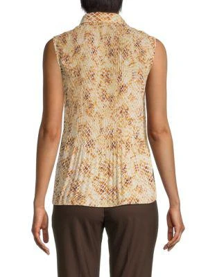 商品Tahari|Print Sleeveless Blouse,价格¥90,第2张图片详细描述