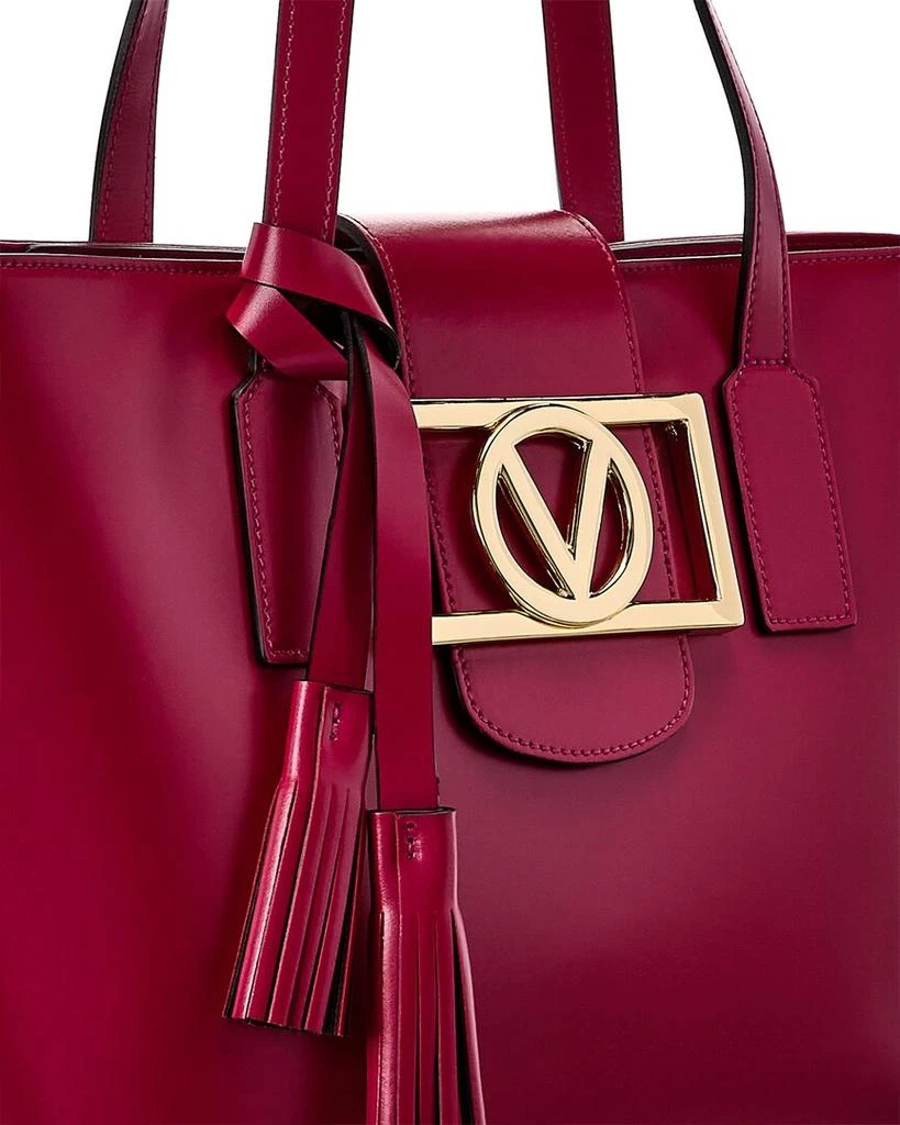 商品Mario Valentino|Valentino by Mario Valentino Delphine Super V Leather Tote,价格¥2359,第3张图片详细描述