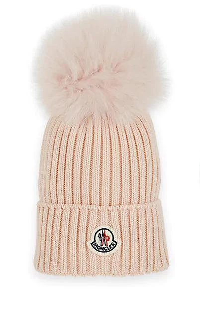 商品Moncler|Kids' Fur-Trimmed Wool Beanie,价格¥1266,第1张图片