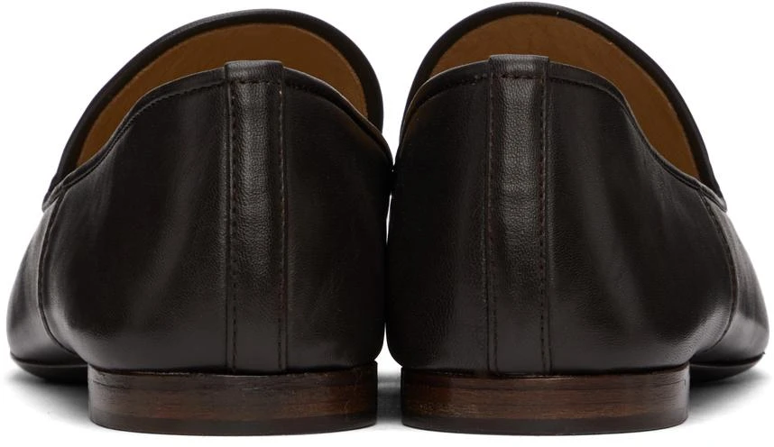 商品Lemaire|Brown Leather Soft Loafers,价格¥2374,第4张图片详细描述