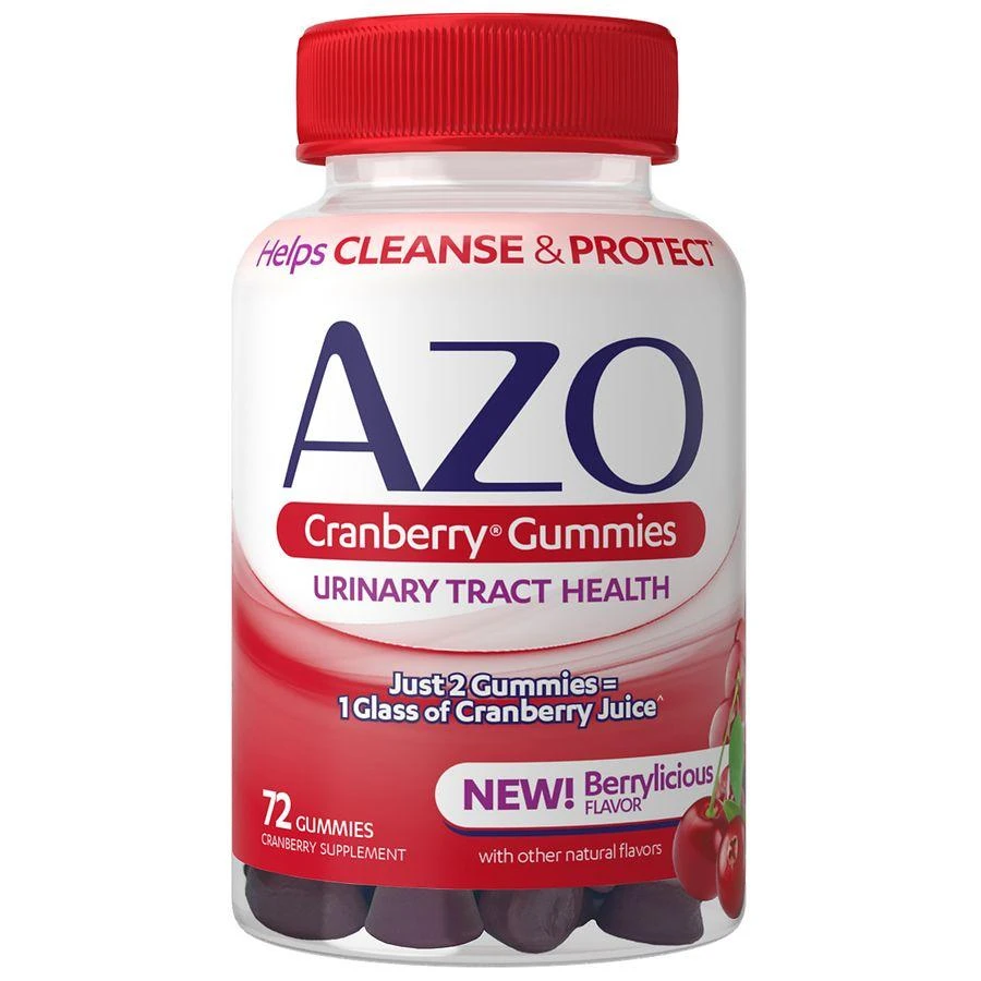 商品AZO|Cranberry Urinary Tract Health, Dietary Supplement, Gummies Mixed Berry,价格¥149,第1张图片