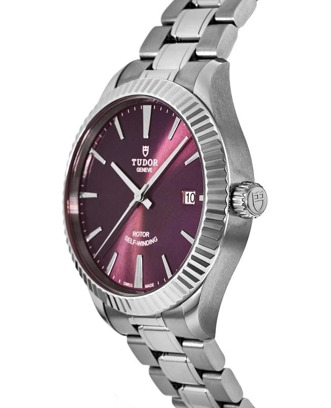 商品Tudor|Tudor Style 38mm Burgundy Dial Stainless Steel Men's Watch M12510-0015,价格¥18490,第3张图片详细描述