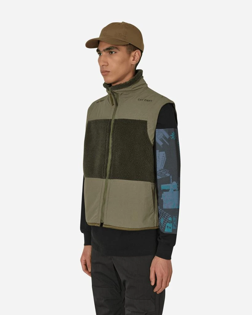 商品Cav Empt|Boa Fleece Vest Green,价格¥1388,第2张图片详细描述