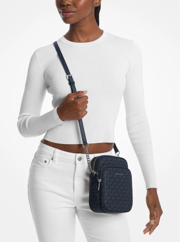 商品Michael Kors|Jet Set Travel Medium Logo Crossbody Bag,价格¥513,第4张图片详细描述